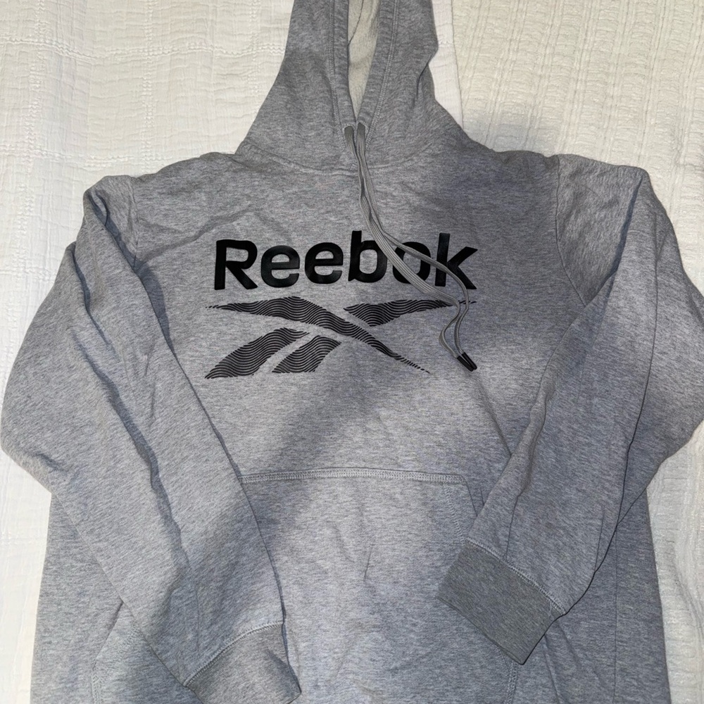 Reebok Heather Gray Pullover Hoodie